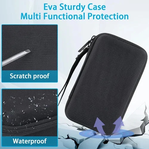 Vista 5 de khanka Funda de viaje rígida de repuesto para base de carga Anker de 100 W + batería externa Anker Prime de 12,000 mAh 130 W (solo funda).