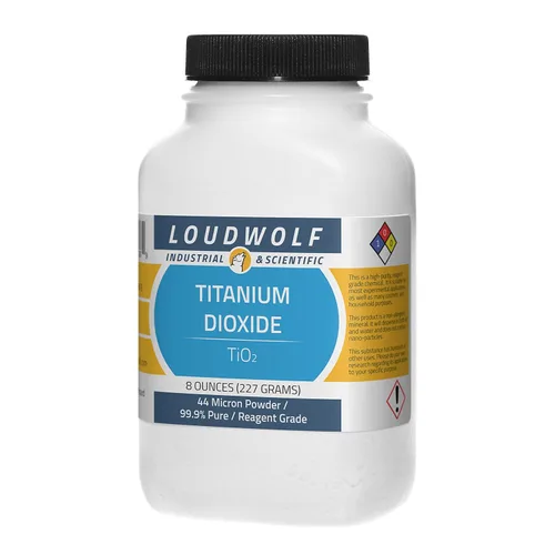Vista 2 de Dióxido de titanio/polvo fino, 24 onzas, 99.9% puro