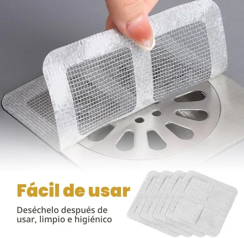Vista 5 de Adhesivos desechables para drenaje de pelo, 2025 pegatinas mejoradas desechables para filtro de drenaje de piso, protector de drenaje de ducha
