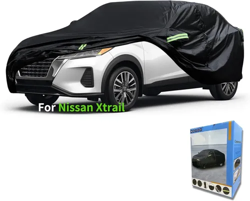 Vista 18 de Ajuste personalizado para funda de automóvil Nissan, resistente al agua, para todo tipo de clima, protección UV, resistente al viento, para todo