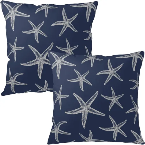 Vista 17 de Juego de 2 fundas de almohada de 16 x 16 pulgadas con diseño patriótico floral y estrellas de la independencia del Día de los Caídos, fundas