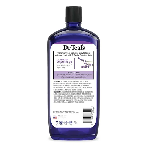 Vista 12 de Dr Teal's Baño espumoso con sal pura de Epsom, lavanda y eucalipto, 34 onzas líquidas (paquete de 2)