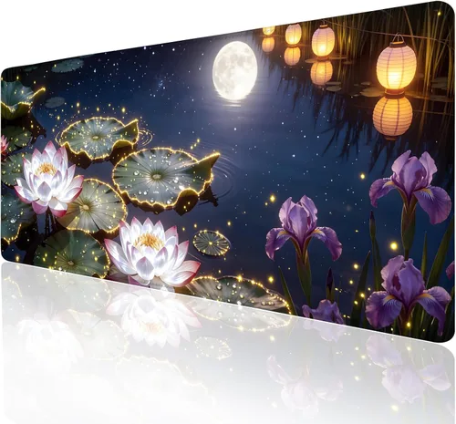 Vista 13 de Purple Galaxy Space Large Mouse Pad, Desk Mat Computer Keyboard Pad Non-Slip Rubber Base Waterproof with Stitched Edges for Laptop Gaming, Office &