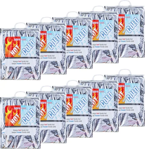 Vista 24 de Bolsas aisladas Superio para entrega de alimentos fríos y calientes, bolsas de compras de comestibles, almacenamiento de alimentos para comida