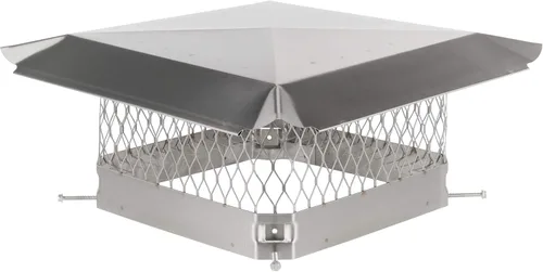 Vista 19 de Draft King CBO913 - Tapón de chimenea de acero galvanizado negro con perno, 9 x 13 pulgadas
