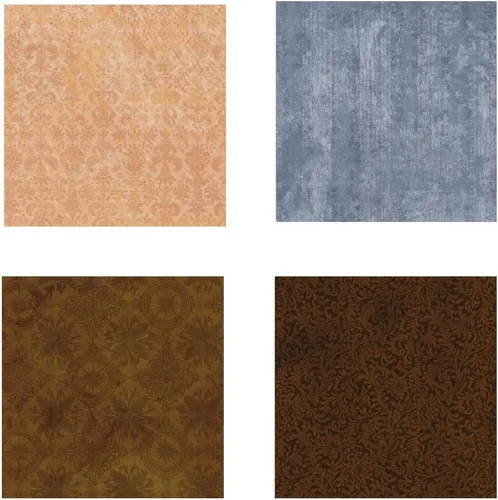 Vista 3 de Diecuts with a View PS-005-00008 Old World - Pila de papel de 12 x 12 pulgadas (paquete de 1), marrón