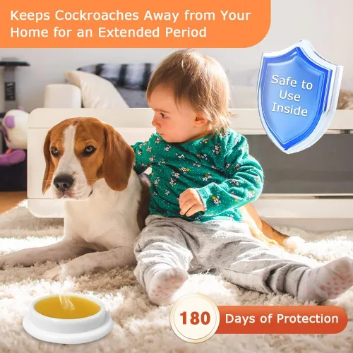 Vista 4 de Paquete de 64 cebo de gel para cucarachas, solución de infestación de cebo de gel de cucaracha altamente eficaz para interiores, mata cucarachas