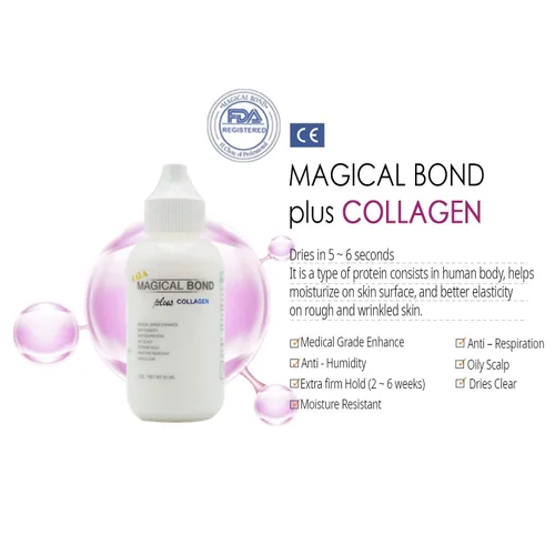Vista 3 de MAGICAL BOND - Pegamento adhesivo de encaje / pegamento de peluca / pegamento para cabello y removedor mágico de 5.07 onzas de encaje / peluca