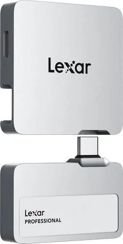 Vista 11 de Lexar SSD portátil Professional Go de 1 TB, compatible con Apple 4K 60fps ProRes, hasta 1050 MB/s, USB 3.2 Gen 2, resistente, IP65, ultracompacto