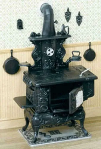Juego de cocina y accesorios para casa de muñecas en miniatura a escala 112