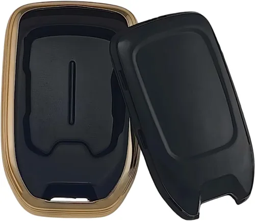 Vista 2 de REPROTECTING Funda para llavero de TPU compatible con Chevy Chevrolet Silverado Silverado1500 Silverado 2500HD Silverado 3500HD GMC Sierra