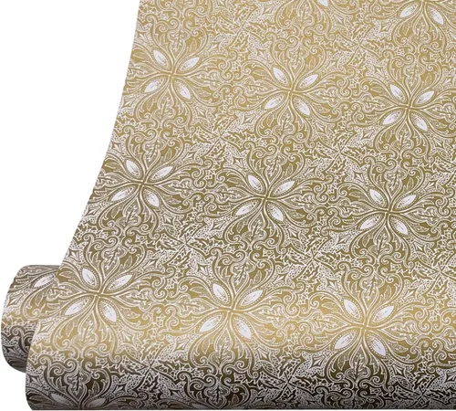 Vista 8 de Yifely 17.7x118.1 in Retro Vines Autoadhesivo Plástico Estante Cajón Revestimiento A Prueba de Humedad Estera de Almacenamiento