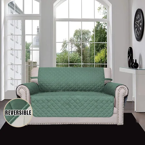 Vista 624 de Easy-Going - Funda reversible para sofá reclinable, resistente al agua, protector de muebles con correas elásticas, para mascotas y niños