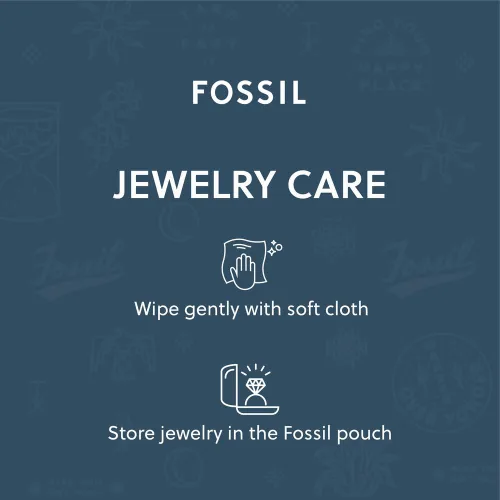 Vista 4 de Fossil - Brazalete de acero inoxidable y cuentas, para hombre