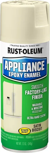 Vista 13 de Rust-Oleum 7882830 - Pintura en aerosol de epoxi para electrodomésticos, 12 onzas, color almendra