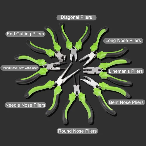 Vista 7 de Alicates de punta redonda de 5 pulgadas, cortador de alambre 3 en 1, mini alicates de precisión de alambre con herramienta de cuentas de joyería