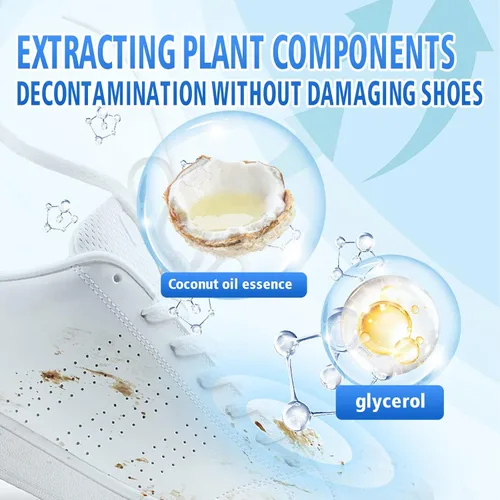 Vista 7 de 5.3Oz Shoe Cleaner Kit for Sneaker, Water-Free Foam Sneaker Cleaner Shoe Brush and Shoe Cloth,Work on Most Shoes