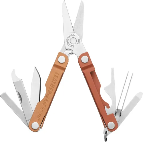 Vista 19 de LEATHERMAN, Micra, Multiherramienta de llavero con herramientas de aseo, Mini navaja de bolsillo para uso diario (EDC), Pasatiempos y actividades al