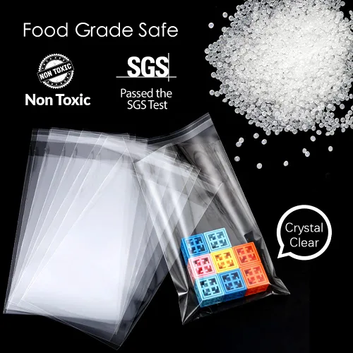 Vista 4 de LEOSINDA 200 bolsas de celofán resellables transparentes de 3 x 11 pulgadas, bolsas de golosinas, bolsas de celofán para galletas, bolsas