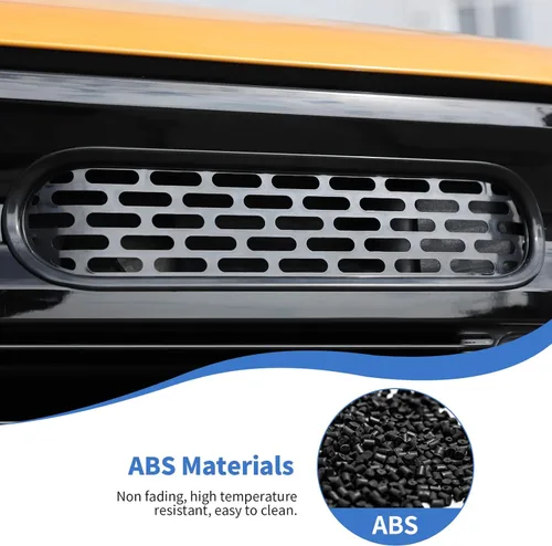 Vista 4 de JeCar Insertos de rejilla delantera, marco de rejilla de malla, accesorios exteriores compatibles con Ford Bronco 2021-2023, color negro