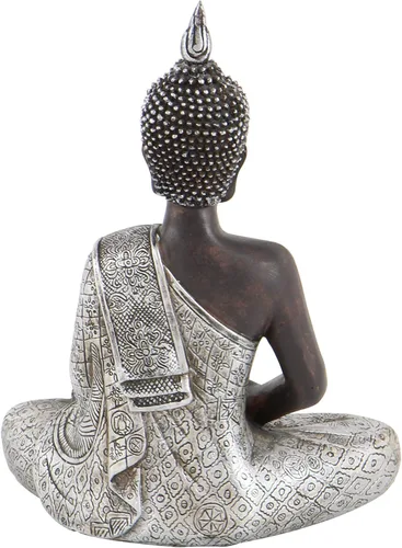 Vista 4 de 8 Pulgadas Estatua Paz Armonía Thai Buda meditando.