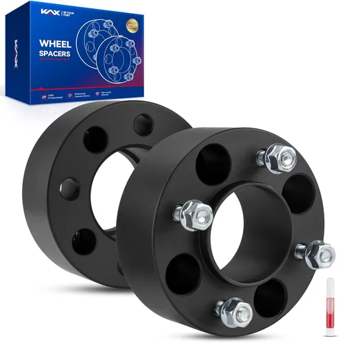 Vista 275 de KAX Espaciadores de rueda 4x4, adaptadores de espaciadores de rueda de 1" con pernos de 1/2" x20, diámetro del cubo de 59 mm, 2 piezas para Xpress