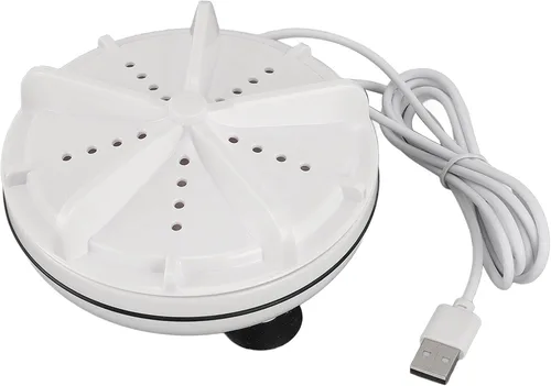 Vista 2 de Lavadora portátil, mini lavadora portátil, lavadora portátil de 10 W, mini con cable de alimentación USB para ropa interior, ropa de bebé