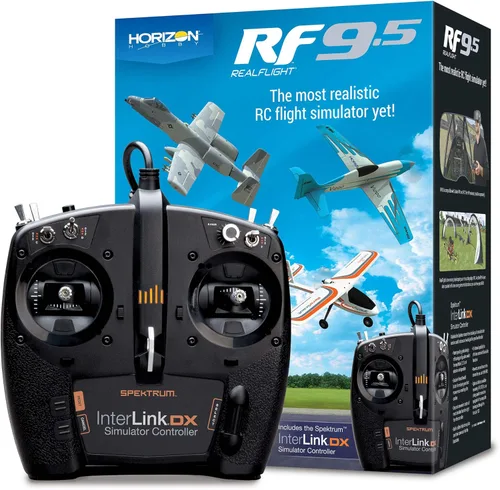 Vista 8 de Software de simulador de vuelo RC REALFLIGHT Evolution con controlador Interlink DX incluido, simuladores RFL2000 compatibles con cascos VR
