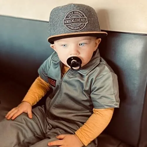 Vista 5 de Born to Love - Gorra de béisbol para niño y bebé con visera, en color blanco y azul