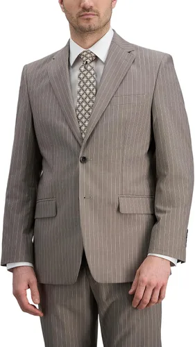 Vista 23 de Haggar JMH Classic Fit Premium Stretch Suit Pantalones y chaquetas separados para hombre Rayas negras