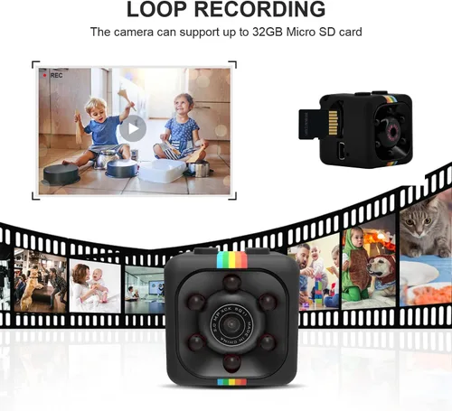 Vista 4 de Obdeprlone Spy Camera Hidden Camera Mini Spy Camera No WiFi Needed Wireless 1080P HD Portable Small Camera with Motion Detection Nanny Cam for Home