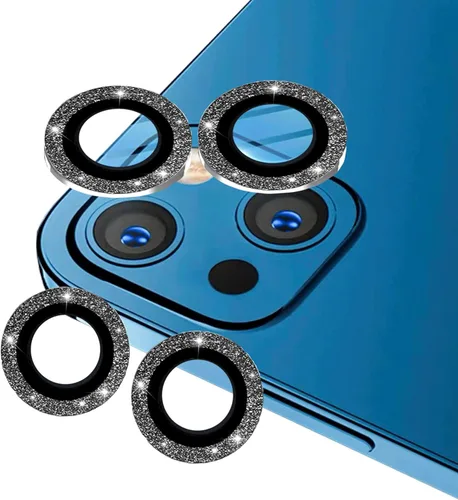 Vista 13 de Compatible con iPhone 12 Pro/12/11/11 Pro/11 Pro Max, protector de lente de cámara Bling, cubierta de cámara 11 12 Pro brillante, protector de lente