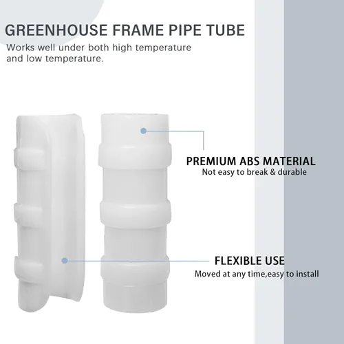 Vista 3 de 20 clips de abrazaderas de invernadero, clips de tubo de 1 pulgada para edificios de jardín, abrazaderas de tubo de plástico para película