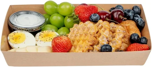 Vista 14 de Restaurantware Matsuri Vision - Bandejas de sushi grandes de 9 x 6 x 1.5 pulgadas, 100 cajas de embalaje de sushi a prueba de grasa, tapas se venden