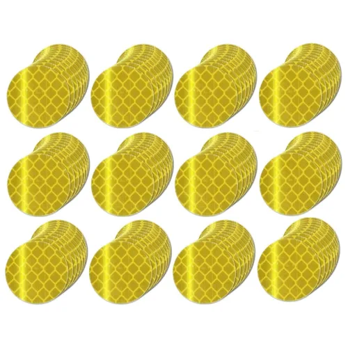 Vista 123 de Adhesivos reflectantes reflectantes de 1 pulgada de diámetro, reflector, impermeable, cinta adhesiva de advertencia de alta visibilidad