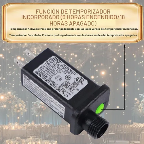 Vista 6 de LJLNION 1000 luces LED de Halloween, 328 pies de largo, guirnalda de luces de hadas para exteriores, impermeable, IP65, luces de alambre de cobre