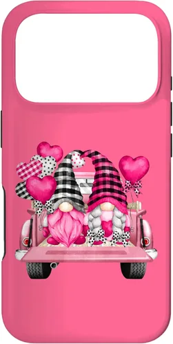 Vista 30 de Pink Gnome Truck for Women and Girls Valentines Day Case for iPhone 17