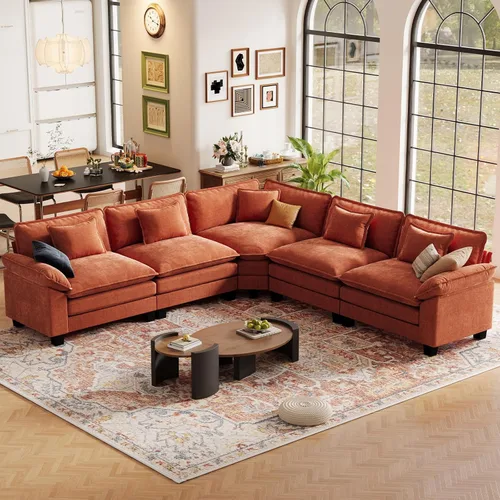 Vista 61 de CDCASA Silla de acento de gran tamaño de 50'' con otomana Asiento extra ancho y profundo estilo sofá nube para sala de estar, dormitorio, rincón