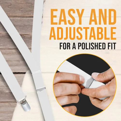 Vista 4 de Hold'Em tirantes para playera de elástico ultra suave con broche de metal extra fuerte