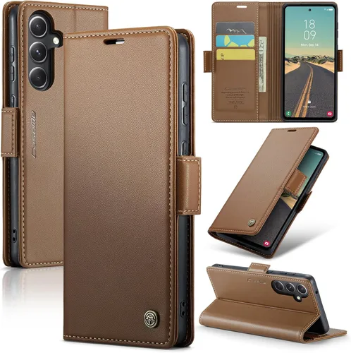 Vista 7 de SINIANL Funda tipo cartera para Samsung Galaxy S23 con bloqueo RFID, funda para Samsung S23 para mujeres y hombres con tarjetero con cierre