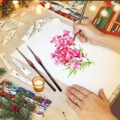 Vista 8 de Juego de pinceles para pintura artística