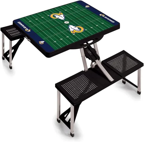 Vista 18 de Picnic TIME NFL Football Field Folding Picnic Table, Camping Table, Outdoor Table with Umbrella Hole