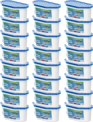 Vista 14 de Ksend Absorbentes de humedad, paquete de 12, deshumidificador compacto para armario, cajas absorbentes de humedad eficientes, absorbente de humedad