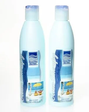 Vista 2 de Dead Sea Spa Care Loción de masaje para manos y cuerpo (paquete de 2) 8 onzas cada botella (aroma a almendra)