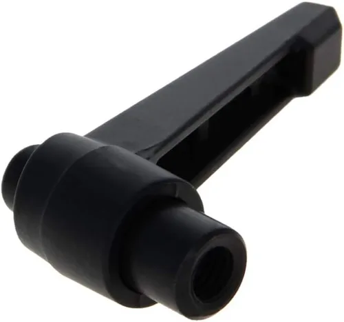 Vista 15 de Othmro 1 manija de palanca de sujeción con rosca M10, palanca de trinquete de botón de aleación de aluminio, mango de bloqueo ajustable con perno