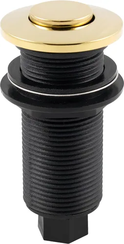 Vista 17 de Westbrass ASB-B3-19 - Interruptor de aire de repuesto para eliminación de desechos en la parte superior del fregadero, botón empotrado, bronce