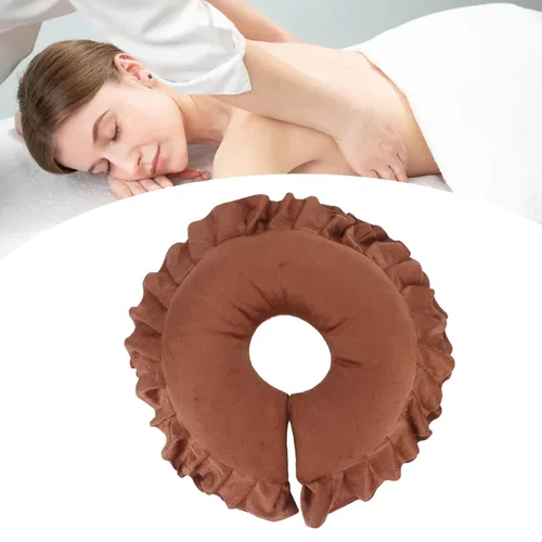 Vista 7 de Almohada facial en forma de U, almohada de masaje facial, cojín de cuello en forma de U, almohada de mesa suave para sala de belleza, masaje de spa