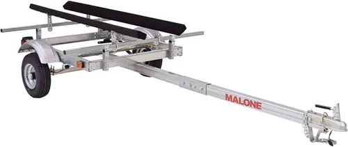 Malone MPG586XB EcoLight 1 Remolque de kayak con 1 Portakayaks Tipo Bunk | Capacidad de 14 pies/400 libras | Totalmente sumergible | Construcción de