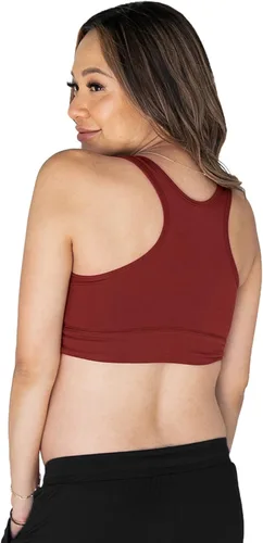 Vista 2 de Kindred Bravely Sujetador de enfermería con espalda cruzada de rizo francés para maternidadlactancia