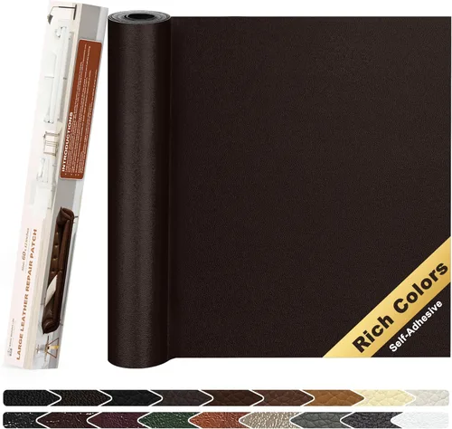 Vista 76 de KING MOUNTAIN Parche de reparación de cuero, cinta autoadhesiva de reparación de cuero de 4 x 63 pulgadas para muebles de cuero dañados, asientos